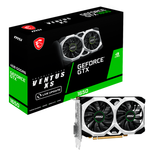 [13848] Tarjeta de video GTX 1650 D6 VENTUS XS OC V3 4GB GDDR6 - 824142332849, 912-V812-003