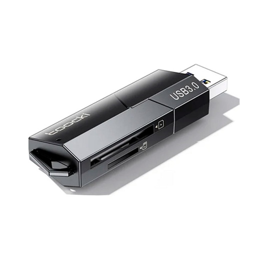 [13903] Lector de tarjetas TOOCKI Retractil USB 3.0 - TDKQ-YR01