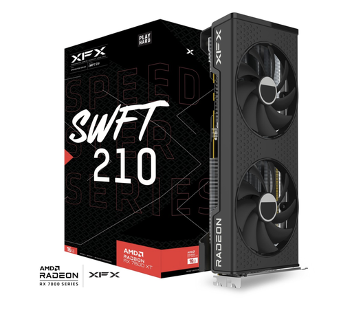 [13992] Tarjeta de video XFX Speedster SWFT 210 AMD Radeon RX 7600 XT 16GB GDDR6 - 76TSWFTFP