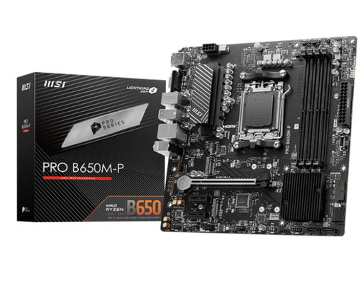 [14072] Motherboard MSI PRO B650M-P AM5 Ryzen 7000 DDR5 SATA 6G 2x M.2 2.5G LAN 7.1 Audio mATX