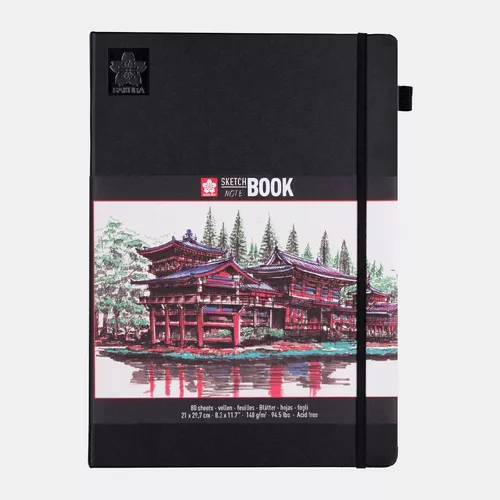 [14929] Libreta Sketh Book Sakura 21x30 Cm 140g Retrato 80hjs