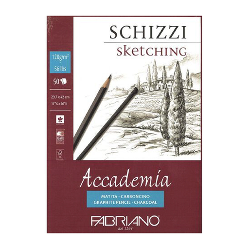 [15209] Block de Papel para esbozo  Sketch Academia A3, 50 Hojas -Fabriano