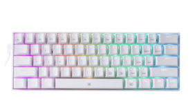 [15769] Teclado Mecanico Redragon Gaming Dragonborn Blanco, Switch Red, RGB, Conexión USB, K630W-RGB