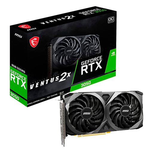 [16099] Tarjeta de video MSI Geforce RTX 3050 VENTUS 2X XS 8G GDDR6 OC Edition, 912-V809-4266