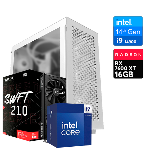 [16121] PC V350 Intel i9 14900F, RX 7600 XT 16GB, DDR4 16GB, M.2 2000GB, 850W 80+ Platinum