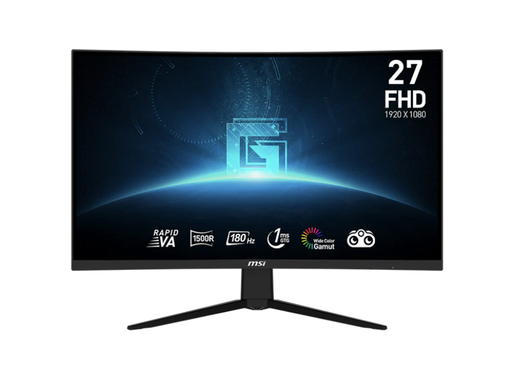 [16141] Monitor Gaming  MSI 27 Pulgadas G27C3F Full HD Curvo, Rapid VA 180HZ, 1ms,  HDMI, DP, 178° night vision, Anti glare- G27C3F