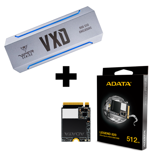 [16189] Kit Enclosure y Adata Legend 820 M.2 512GB Gen4