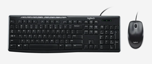 [16328] Teclado y Mouse Logitech MK200 MEDIA, Ambidiestro, Teclas de Acceso Rápido, 920-002716