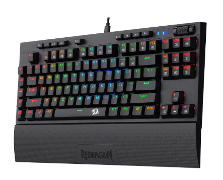 [16432] Teclado Mecenico Broadsword RGB Pro Negro TKL, Switch Rojo, K588