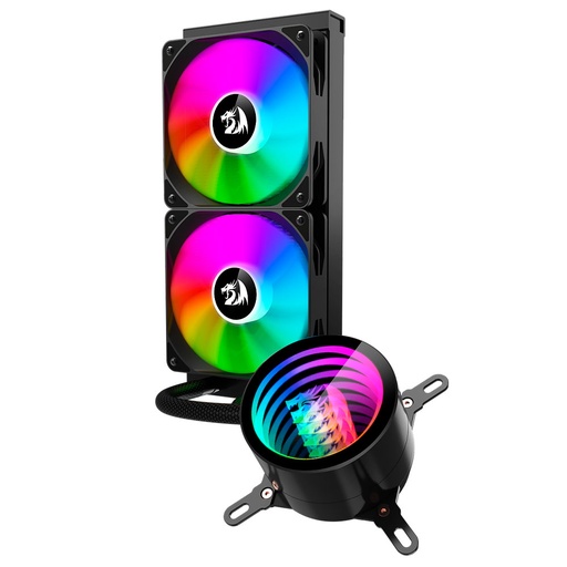 [16518] Enfriamiento Liquido Redragon 240mm RGB CPU Cooler, Intel y AMD, Black  CCW-3011