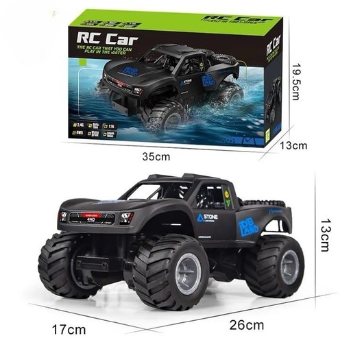 [16773] Carro Control Remoto, LAND STORM, Agua y Tierra, 4WD , Water Proof, 2.4Ghz, Recargable Juguetes - 2408085TY