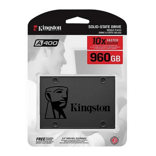 [08146] Disco de Estado Sólido A400 SSD 960GB 2.5&quot; Kingston SA400S37/960G