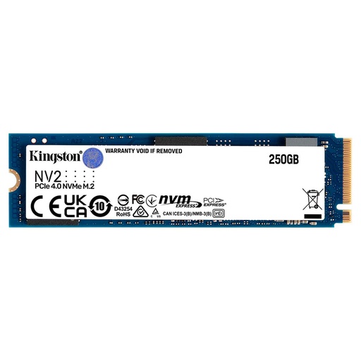 [08433] Kingston SSD NV2 250GB M.2 SSD NVMe PCIe Gen 4.0 SNV2S/250G