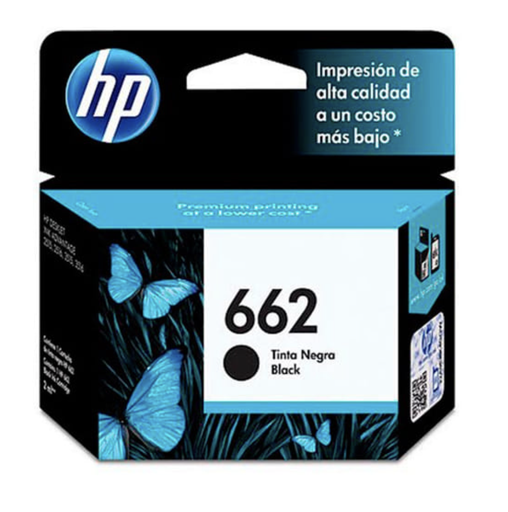 [10196] Cartucho de Tinta HPc CZ103AL 662 Black Ink Cartridge 120  pages