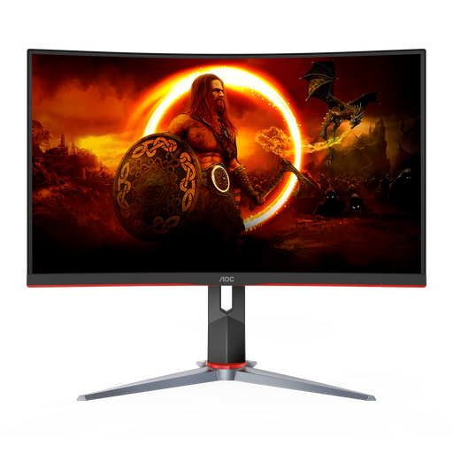 [10527] Monitor Gaming AOC Curvo 27&quot; 165Hz 1080p HDMI Black/Red C27G2