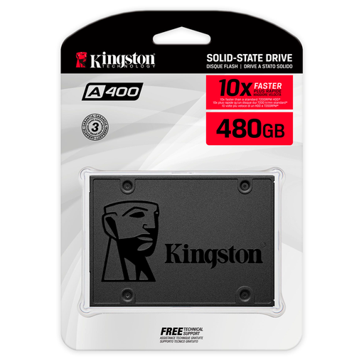 [10862] Unidad de Estado Sólido A400 SSD 480GB 2.5&quot; Kingston SA400S37/480G