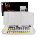 Estuche de Acuarelas Portatil con 60 colores + 2 Pinceles largos Koi Sketch Box - KOI