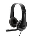 HEADSET ARGOM ARG-HS-0078 METRO BLACK USB HMIARG-HS0078