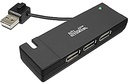 Hub Adaptador KlipX Black 4 Port portable USB Hub 2.0 KUH- 400B