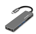 HUB USB Argom Adaptador CONCENTRADOR TIPO C 5 EN 1 AXESS ARG-UB-0183