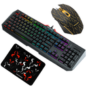 KIT Riotoro Teclado Mecánico, Mouse Gaming Y Pad