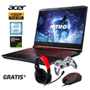 Laptop Gaming Acer Nitro 5, i5-9300H - Gratis Headset, Mouse y Control