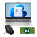 Laptop HP modelo 15-fc0008la 15.6" Ryzen 5 7520U, DDR5 8GB, 512GB SSD, Blue W11+ Mochila 80M35LA#ABM