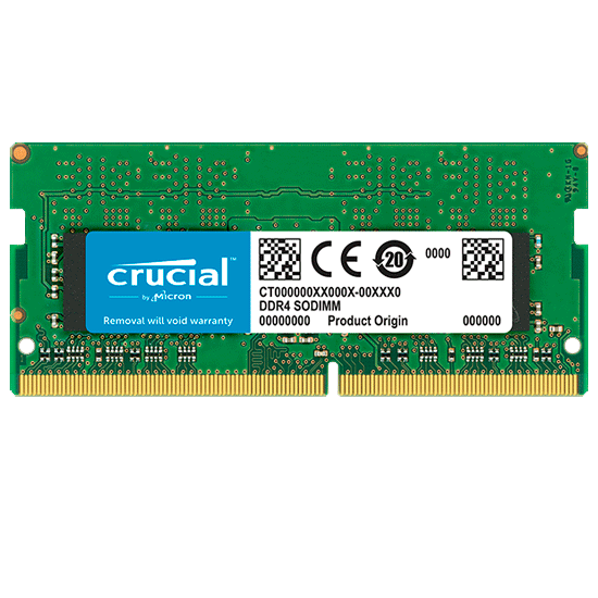 Memoria RAM CRUCIAL SODIMM DDR4 8GB 2400Mhz 1.2V CL17